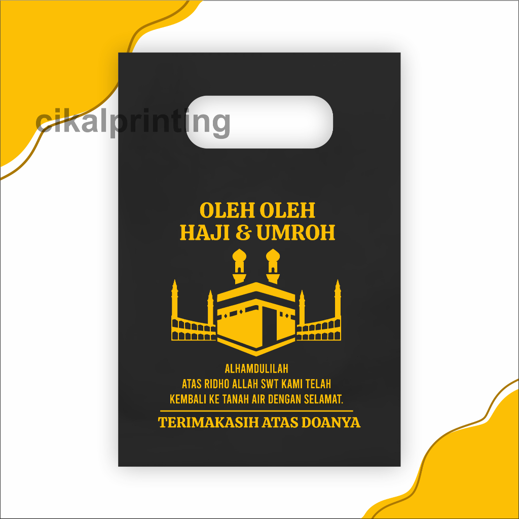 

iDk90 (Isi 50pcs Hitam) Ukuran 15cm x 22cm Kantong Plastik Haji dan Umroh
