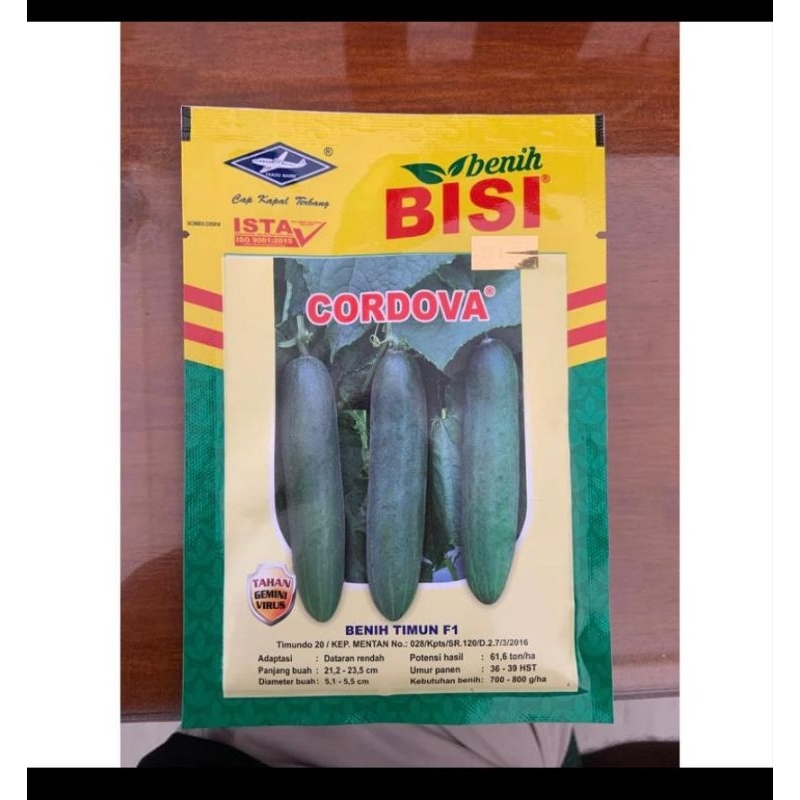 Benih timun Cordova 20gram
