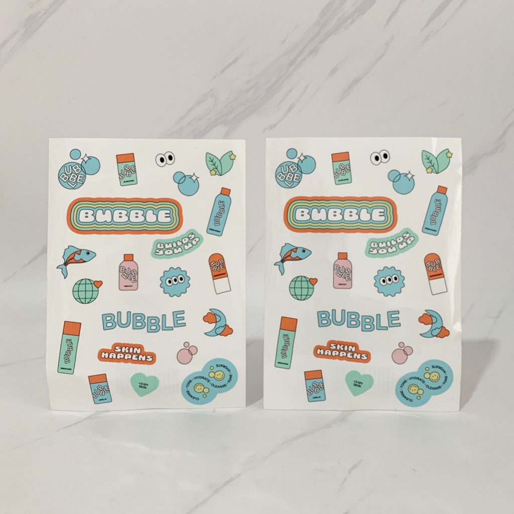 

Bubble Skincare stickers set / Stationary stiker sticker