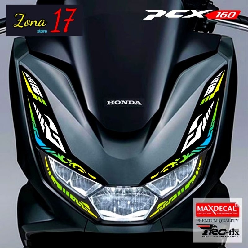 stiker alis lampu PCX 160 | sticker lampu depan PCX 160