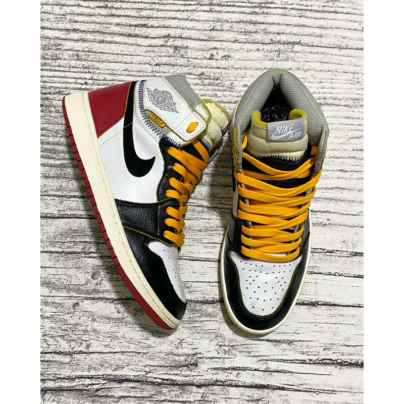 Sepatu Nike Air Jordan 1 Retro High Union Los Angeles ‘UNLA’ Black Toe Second - Size 43