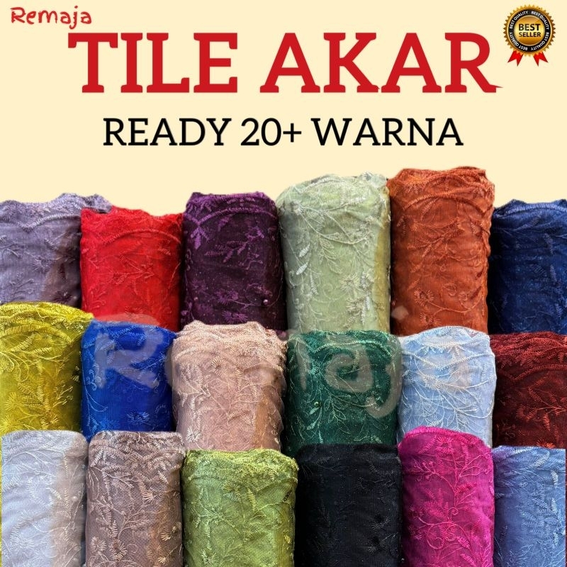 Kain Tile Akar / renda akar / seragam bridesmaid Premium Quality
