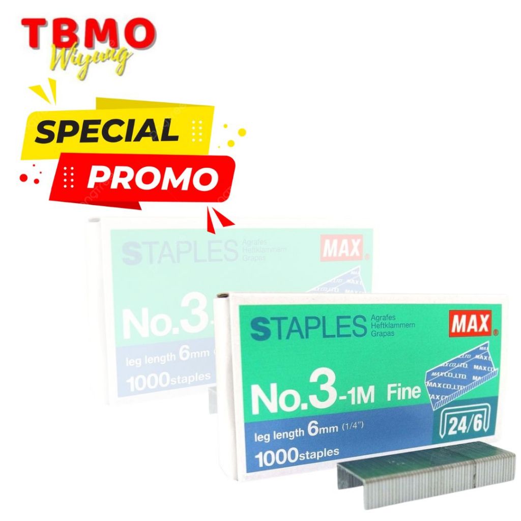 

PROMO Refill Staples Max No. 3 Per Pcs