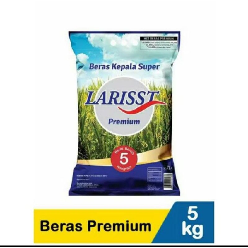

Beras premium Larist 5kg
