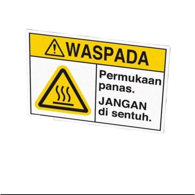 

SIGN STICKER WASPADA PERMUKAAN PANAS JANGAN SENTUH