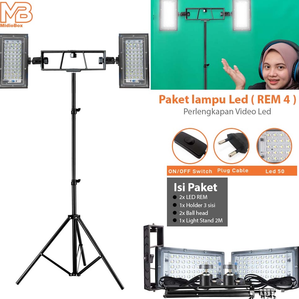 Bagus Banget Lighting Studio Lampu Foto Studio Midio Lampu LED Foto Studio MREM4 Perlengkapan Video 