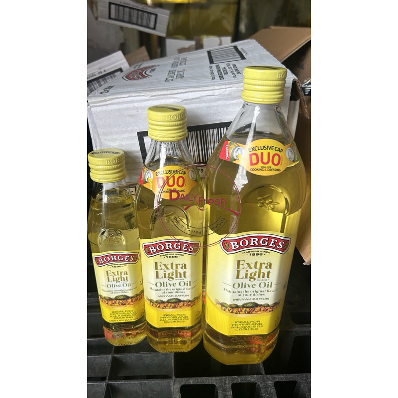 

BORGES EXTRA LIGHT OLIVE OIL | MINYAK ZAITUN 250ML | 500ML | 1LITER