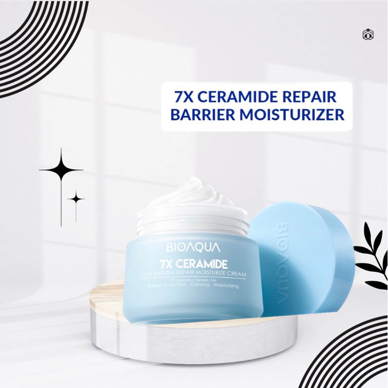 BIOAQUA 7X Ceramide Skin Barrier Repair Moisturizer Cream 50g Pelembab Wajah Cream Pemutih Wajah Day