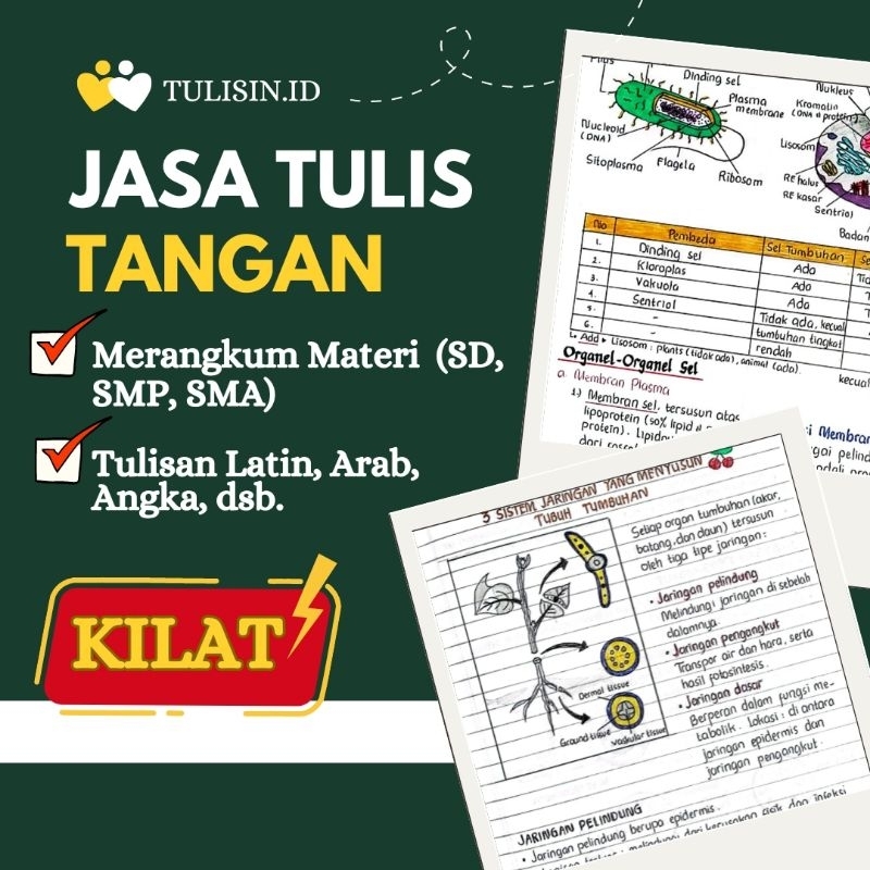 JASA TULIS TANGAN | MERANGKUM MATERI SEKOLAH (KIRIM SOFTFILE/ PDF)