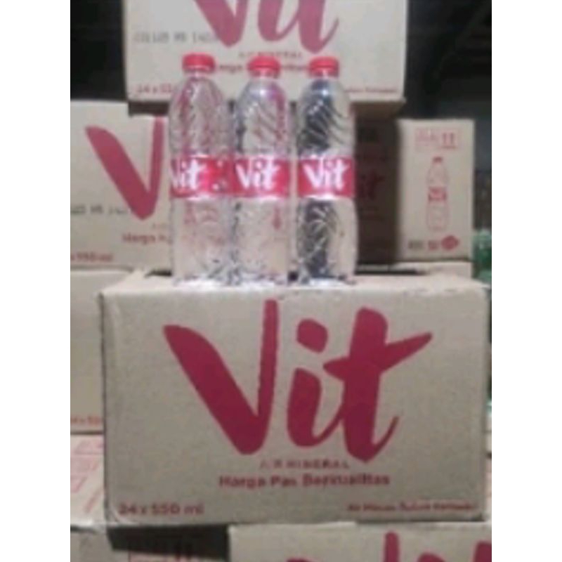 

air mineral vit botol 550ml/dus isi 24 pcs