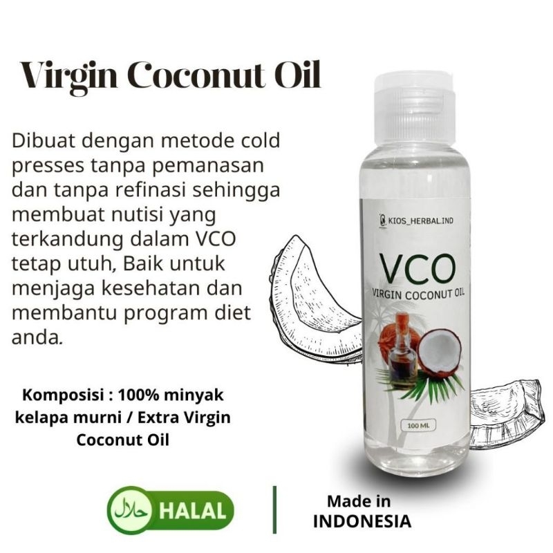 

MINYAK KELAPA MURNI 100 ML/TANPA CAMPURAN/VCO