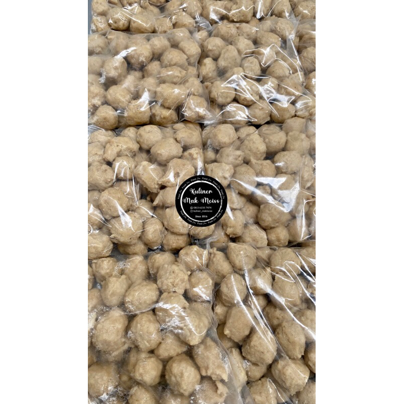 

BAKSO SAPI MIX AYAM PREMIUM tanpa pengenyal kemasan ekonomis 500gr
