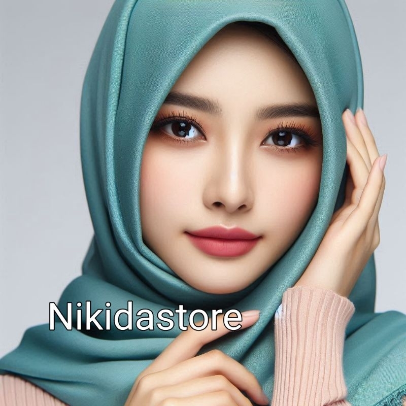 Baru Kerudung Segiempat Warna Hijau Wardah Matcha Greentea hijab Jilbab bella square lasercut
