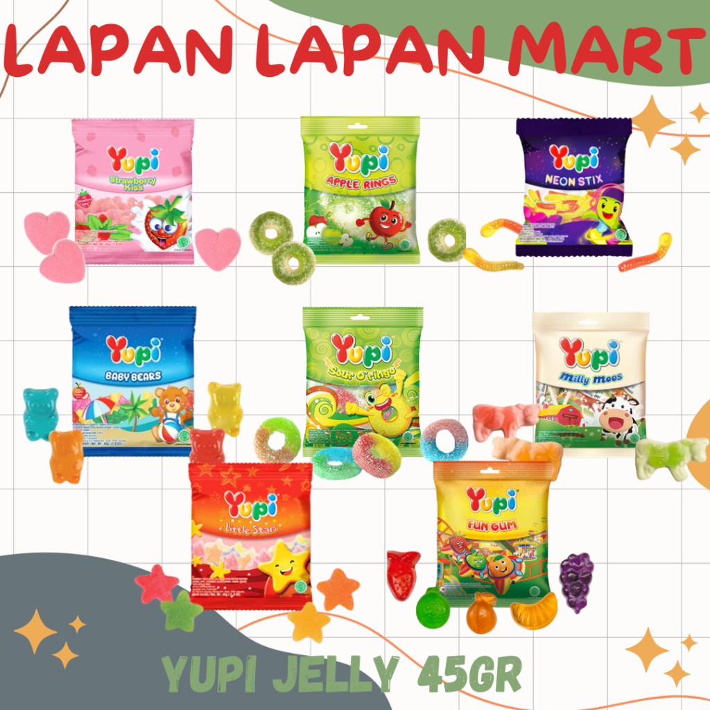 

Yupi Permen Lunak 45gr Jelly