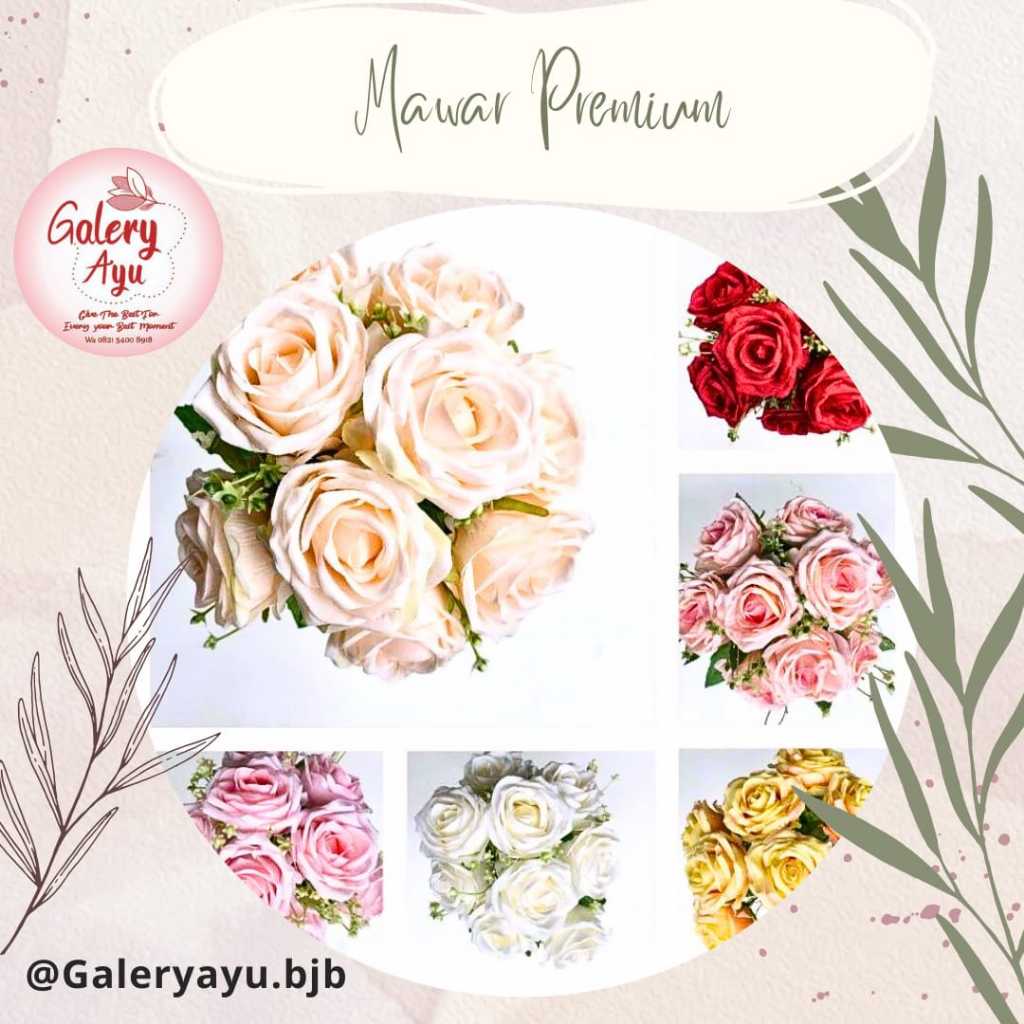 Bunga Mawar Premium/ Mawar Artificial/ Bunga Mawar Murah