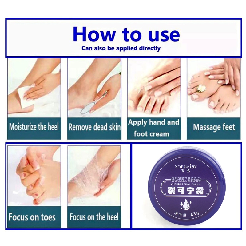 AMPUH Cream Kaki Pecah Dan Kering 85g Tumit Ampuh Mengatasi Kaki Pecah Kapalan Kasar Kering Dengan