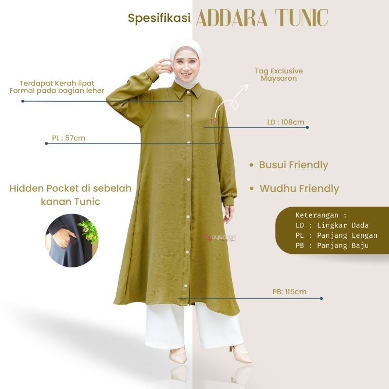 Long tunik Addara maysaron