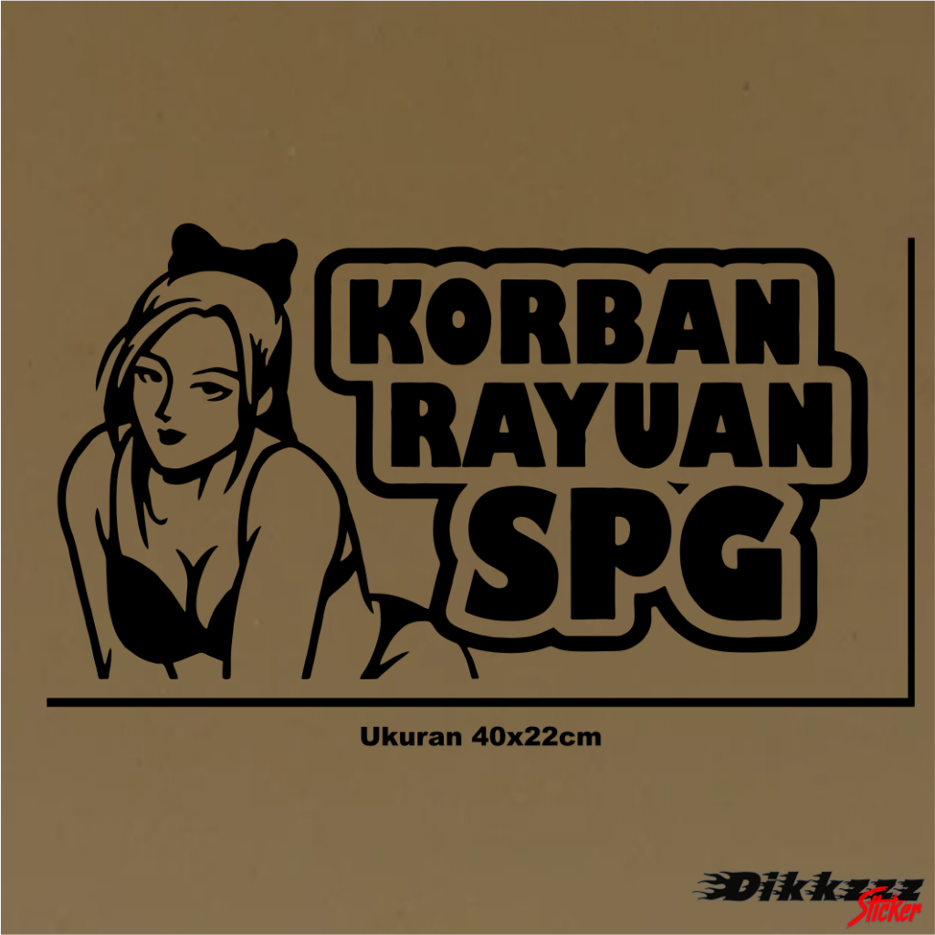 STIKER CUTTING VIRAL LUCU KATA KATA TRUK / STIKER MOBIL LUCU KATA KATA SPG UNIVERSAL