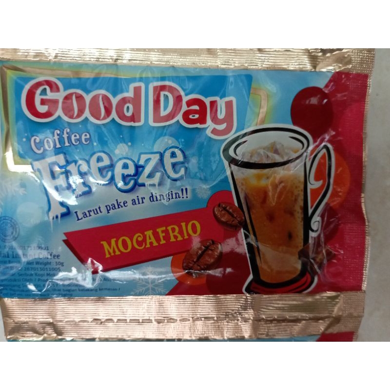 

Gooday Freeze Mocafrio Renceng (1 Renceng 10 Sachet)