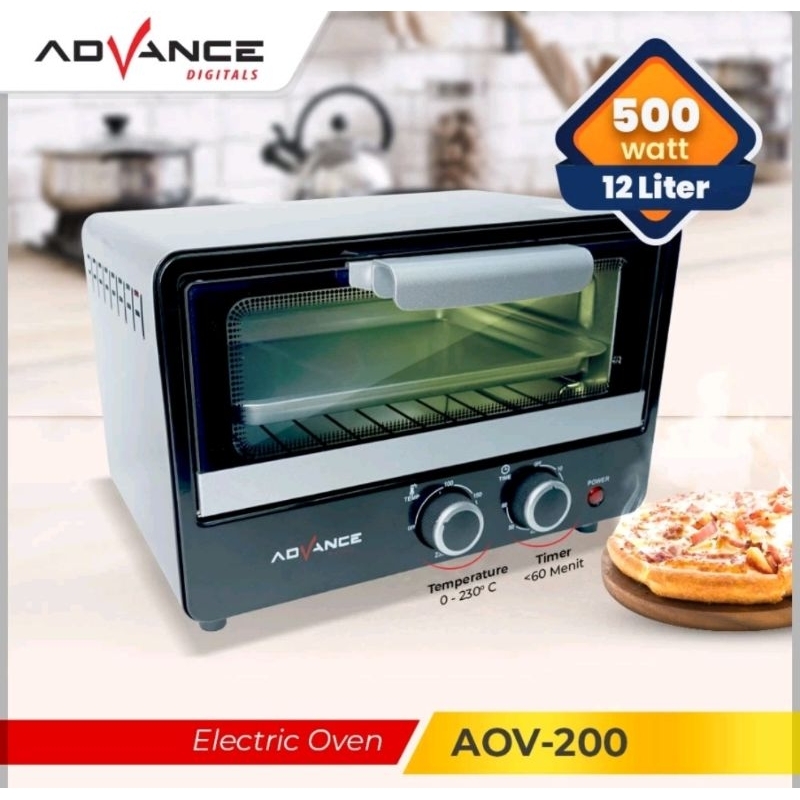 OVEN LISTRIK ADVANCE AOV-200 oven elektrik oven kue kering oven kue bolu oven ayam oven serbaguna