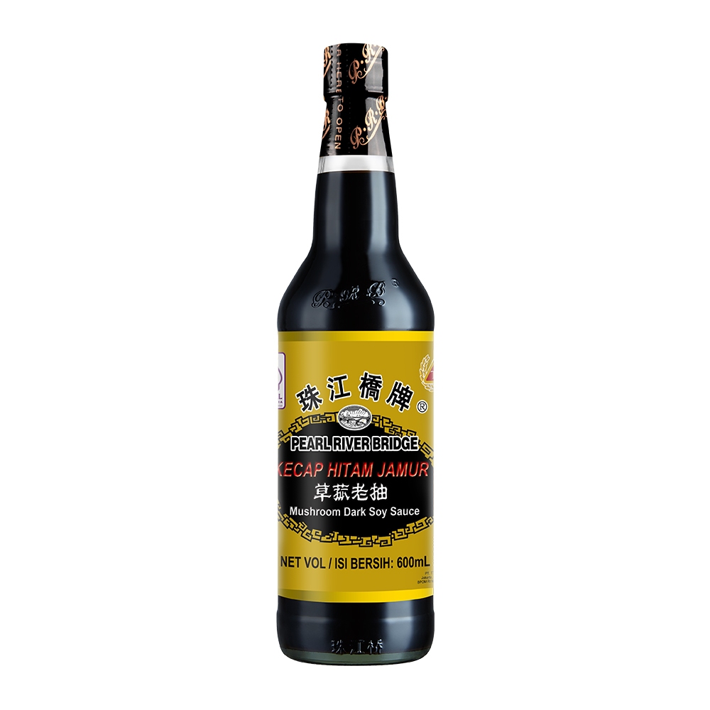 

Pearl River Bridge Mushroom Soy Sauce/PRB Kecap Asin Rasa Jamur 600mL