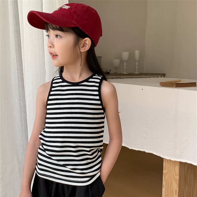 Stripe Tanktop | Tank Top Anak Perempuan | Baju Jalan Anak Perempuan