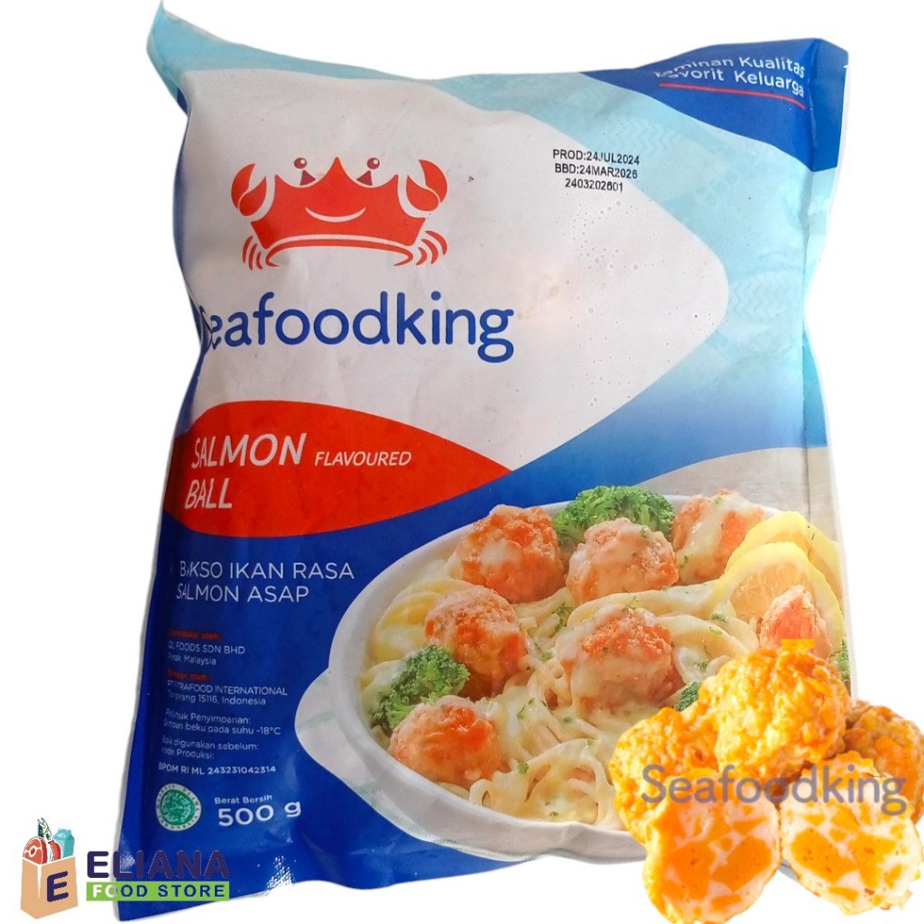 

SEAFOODKING SALMON FLAVOURED BALL 500 GR / SEAFOODKING BAKSO SALMON / BASO SALMON