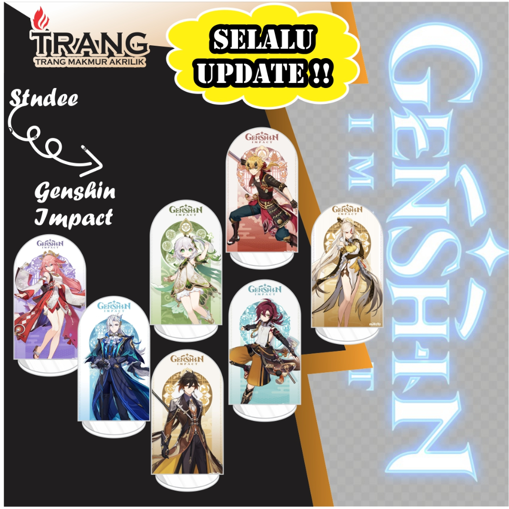 Standee Figure Akrilik Genshin Impact / Standing Action figure Acrylic Genshin Impact