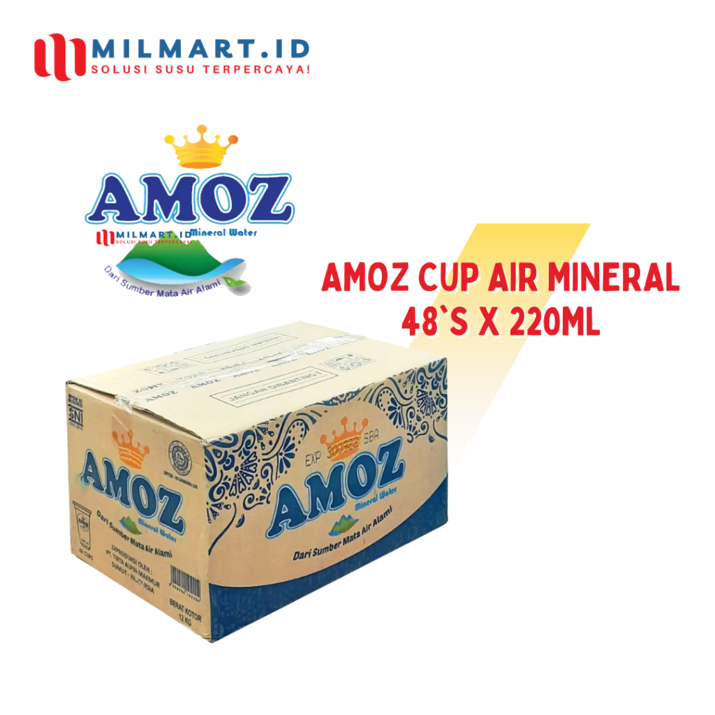 

AMOZ AIR MINERAL CUP WATER 48PCS X 220ML AIR MINUM