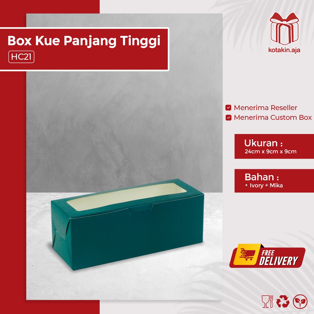 

Kotak Roll Cake / Kardus Roll Cake / Box Roll Cake / Kardus Makanan / Box Makanan I HC21