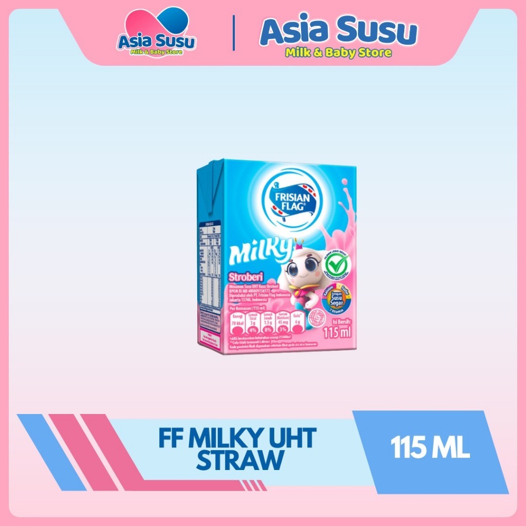 

Frisian Flag susu UHT Strawberry / Coklat 115ML