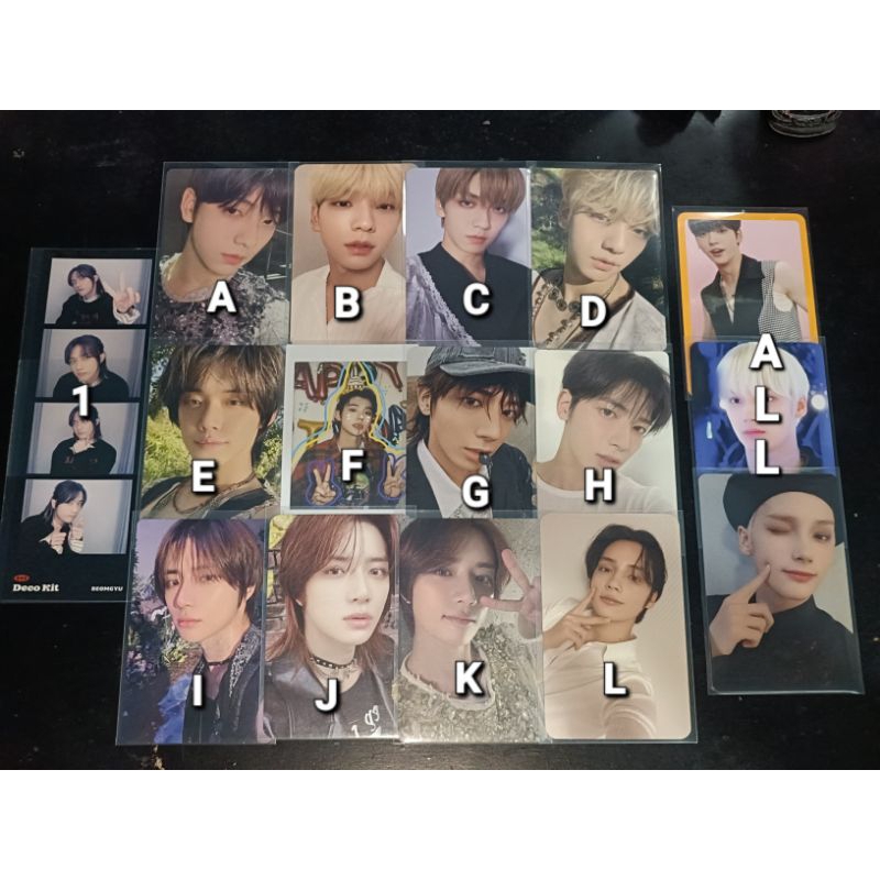 OFFICIAL Photocard TXT Soobin Yeonjun Beomgyu Taehyun Hueningkai 4CUT DecoKitTemptation Freefall Rea