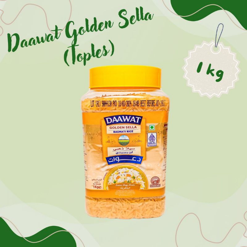 

BERAS BASMATI DAAWAT GOLDEN SELLA TOPLES 1 KG