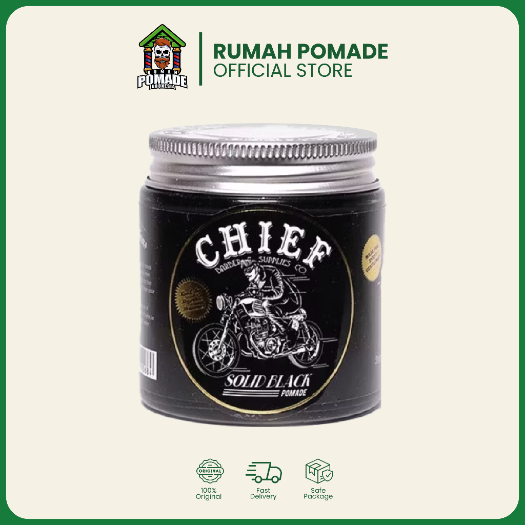 CHIEF BLACK WATERBASED POMADE - Pomade Chief Original 100 g