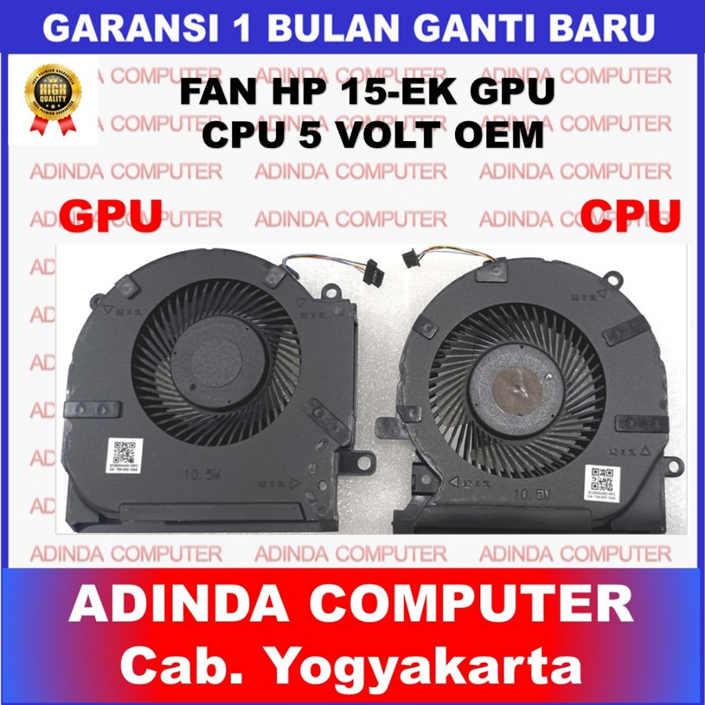 Fan HP Omen 15-EK 15-ek0044tx 15-ek0045tx 15-ek0105tx 5 Volt VARIASI