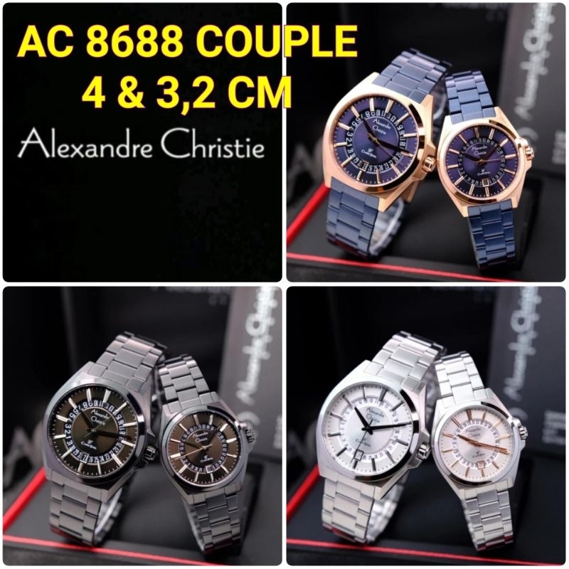 JAM TANGAN COUPLE ALEXANDER CRISTIE ORIGINAL AC 8648 / AC 8658/ AC 8682/ AC 8688/ AC 8691 / AC 8694 