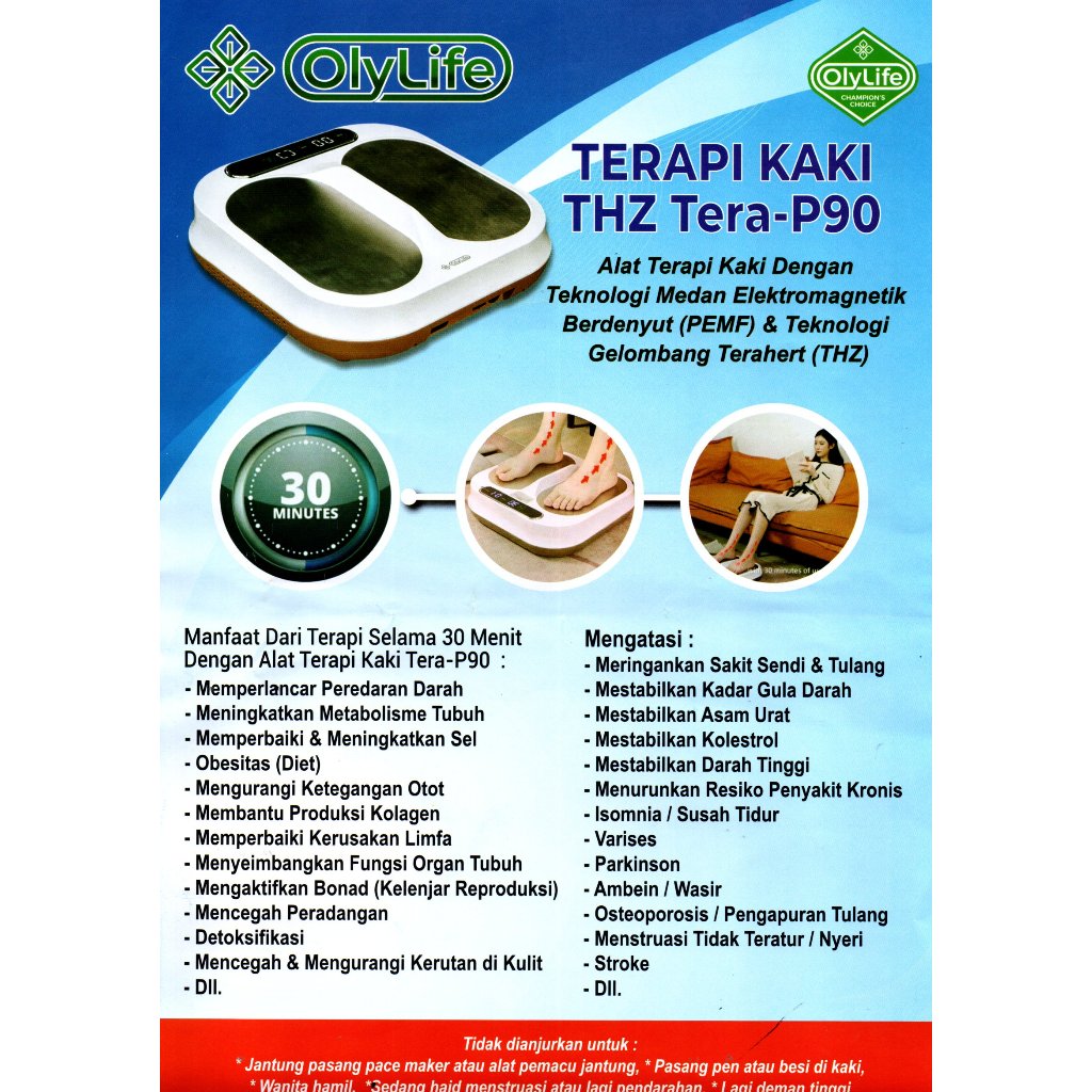 OLYLIFE THZ Tera P-90 Alat Terapi Tera P90 Resmi dan Original 100% Alat Terapi Kaki OlyLife Asli oly
