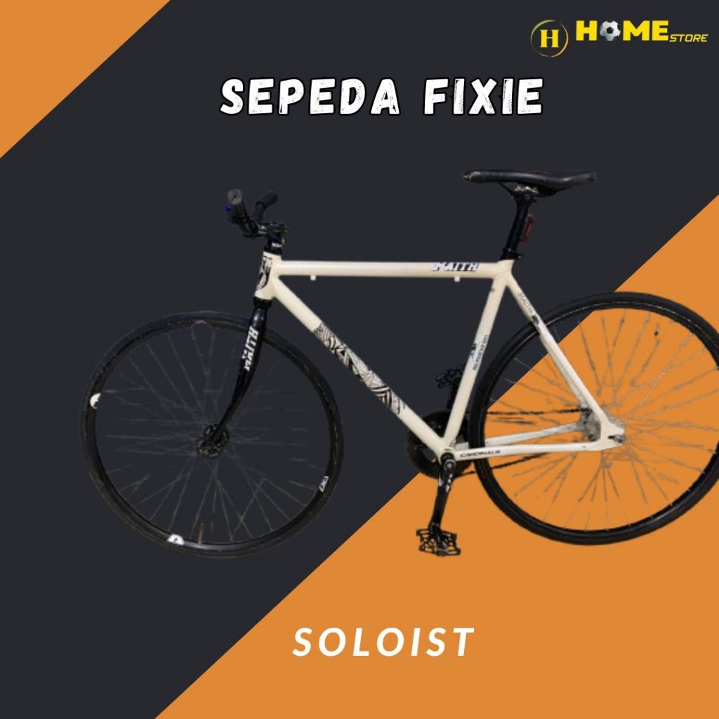 SEPEDA FIXIE SOLOIST SECOND LIKE NEW BY HOME STORE - NIKMATI SENSASI BERKENDARA