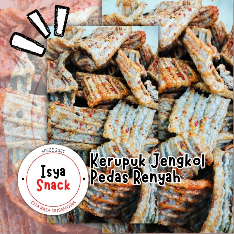 

Isya Snack - Kerupuk Jengkol Extra Pedas 250gram