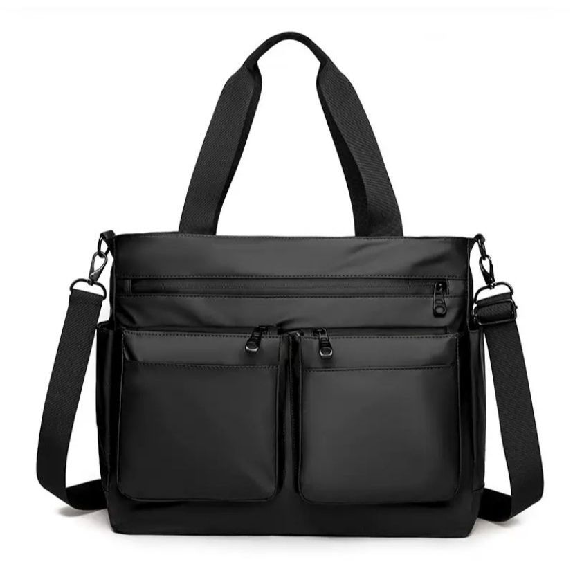 Tas Tote Bag Pria Import Waterproof  Tas Selempang Bahu Laptop Kantor Anti Air #357-1