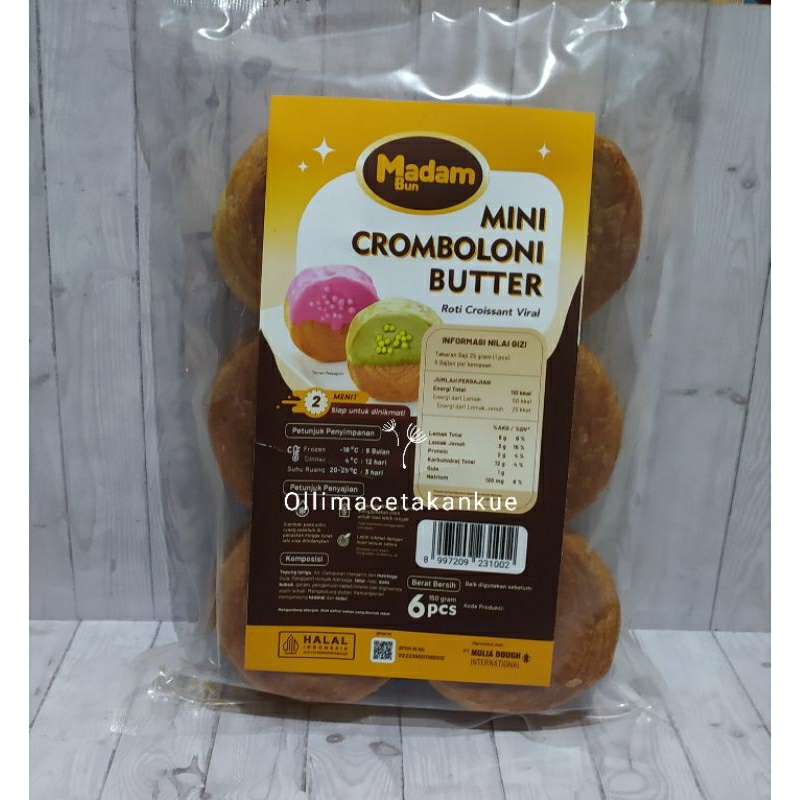 

Mini Cromboloni Madam Bun (coklat - butter)