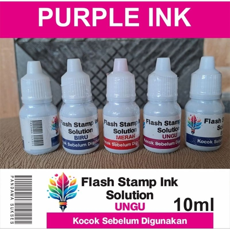 

tinta stempel flash ungu 10ml