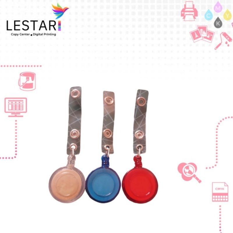 

PIN YOYO ID CARD HOLDER / GANTUNGAN ID CARD / LANYARD YOYO TRANSPARAN