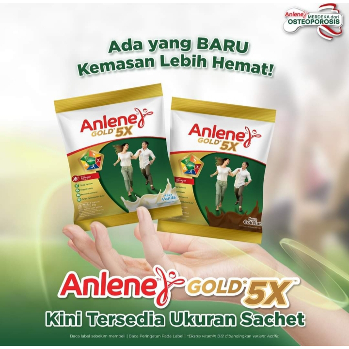 

Anlene Gold Sachet 25gr Isi 10 Renteng/ Anlene Susu Bubuk Renteng