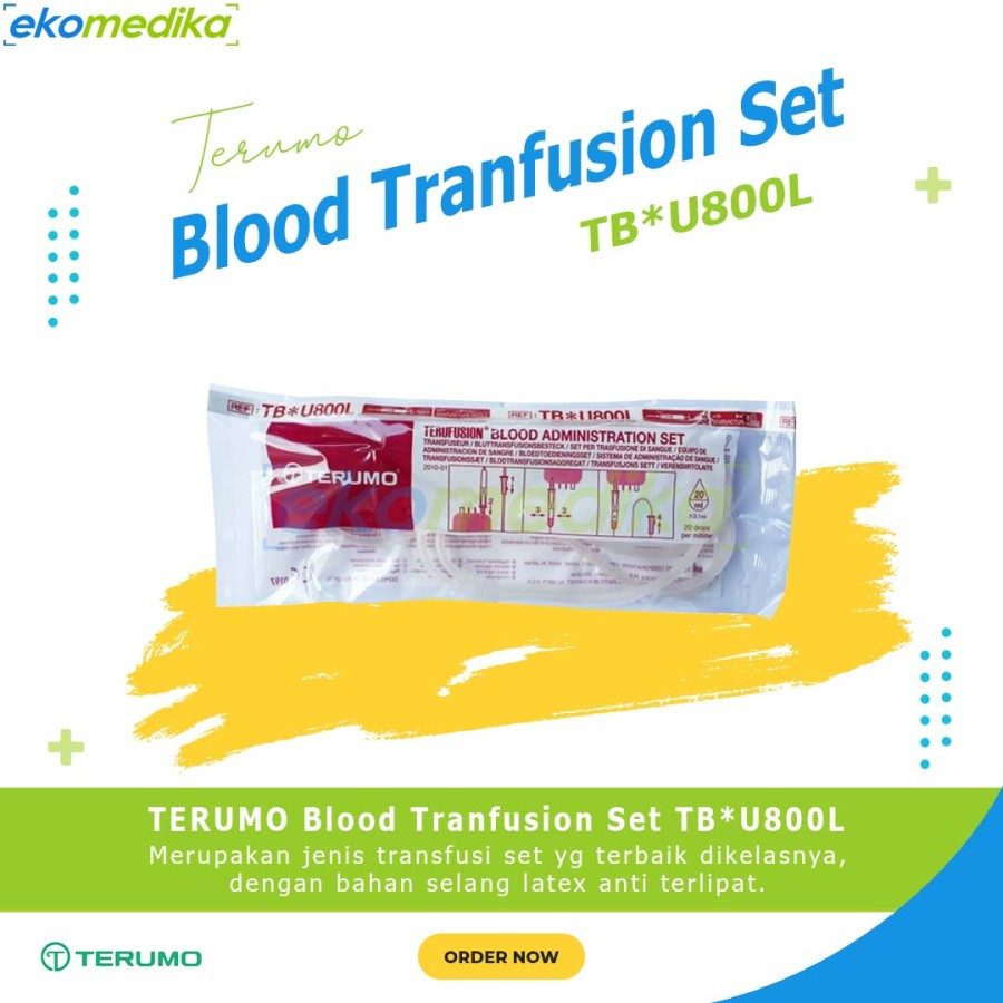 BloodSet Terumo / Blood Tranfusion Set / Blood Terufusion  / Blood Set TERUMO TB*U800L 50ea