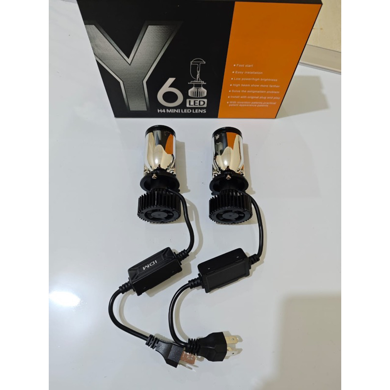 LAMPU LED MOBIL MOTOR H4 MINI PROJECTOR PROJIE Y6D