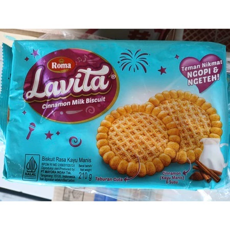 

Roma Biskuit Lavita Rasa Cinnamon & Milk 210gr