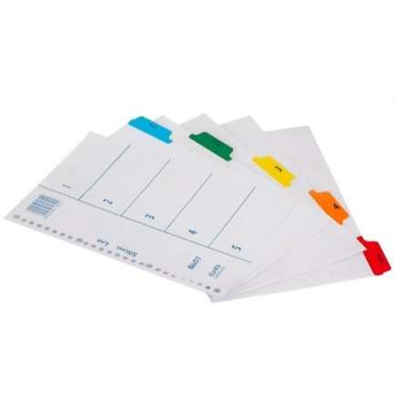 

BANTEX DIVIDER B5 8607 5 PAGES / PEMBATAS BINDER UKURAN B5 (5 PCS)