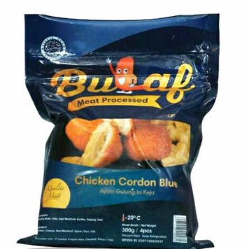 

Bulaf chicken cordon bleu 300gr 4pcs / Ayam gulung isi keju NON MSG (frozen)
