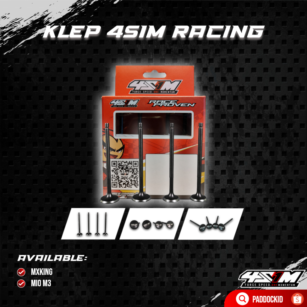 VALVE KLEP 4S1M RACING 22/19 | 29/24 | 30/25 - KATUP VALVE KELEP SKIR KLEP PAYUNG KLEP RACING